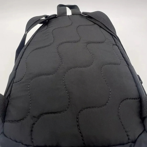 Adidas Mini Backpack Purse Black Gold Linear Logo Travel Bag School Sporty EUC - Picture 7 of 13